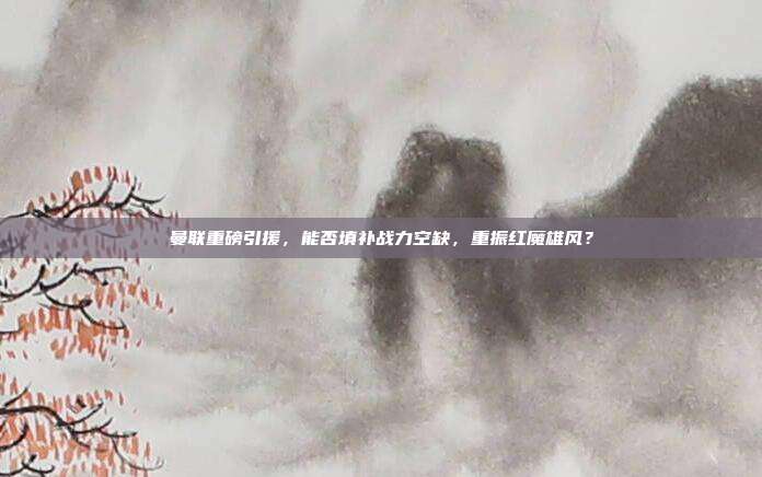 曼联重磅引援，能否填补战力空缺，重振红魔雄风？